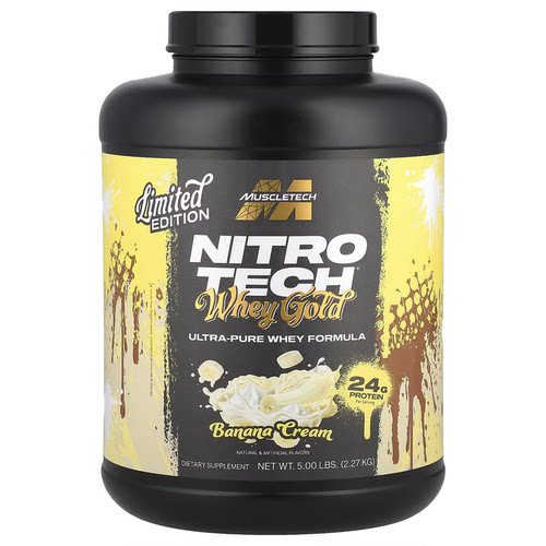 16年老店MuscleTech麦斯泰克Whey Gold金牌正氮蛋白粉支链限量版