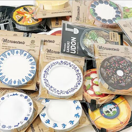日本marumo飞鸟盘子甜品便签分装