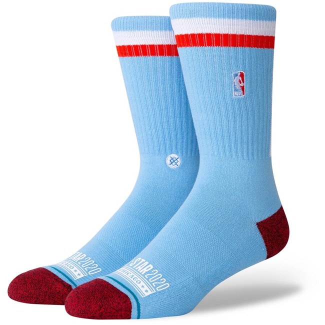 Stance品牌2020年芝加哥NBA全明星Crew Socks男士中筒运动篮球袜 运动/瑜伽/健身/球迷用品 篮球袜 原图主图