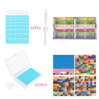 New colorful flip-top plate, hand-held box, Amazon DIY diamond point sieve, diamond funnel plate tool set thumbnail 5