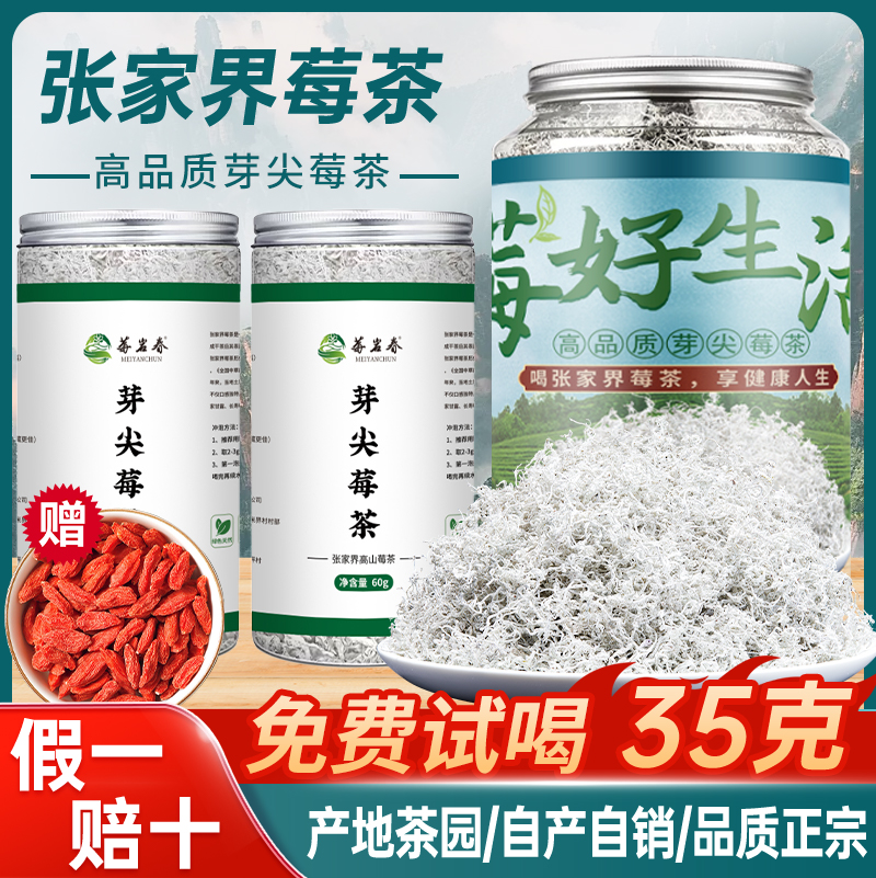 张家界芽尖养生茶特级野生莓茶