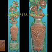 博古 A精雕图浮雕灰度图扫描017 图深雕古建图新款 花瓶