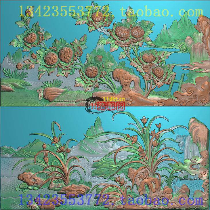 扫描图精雕图锦鸡古建凤凰梅兰竹菊花开富贵牡丹孔雀花鸟菊花兰花