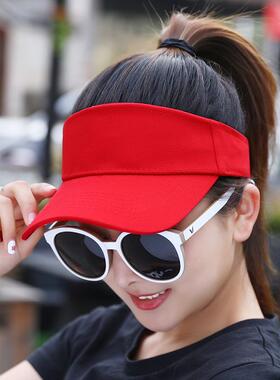 纯棉夏季空顶遮阳帽防晒百搭空顶帽男女同款曹刘ins同款