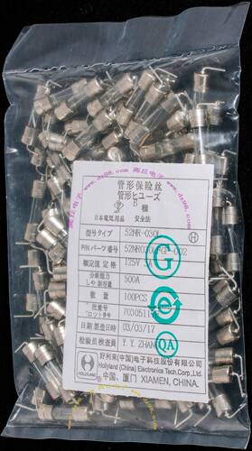 52NR-030L 52NR030LFGF-002 125V 3A 管形保险丝 100只价