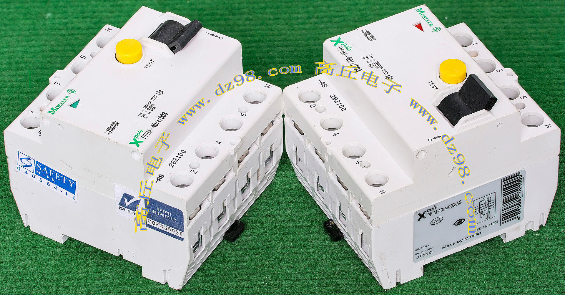 德国MOELLER金钟穆勒Xpole PFIM-40/4 40A 0.03A三相漏电保护开关