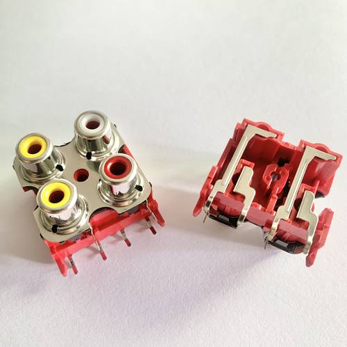 厂销av音频视频插座4孔