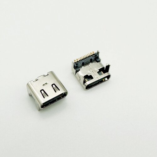 typec母座16p板上垫高1.6USB3.1