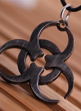 欧美电影周边Biohazard生化危机同款热销标志合金项链吊坠饰品