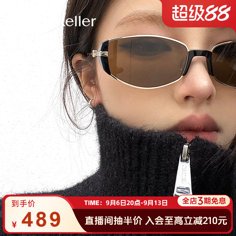 【小棕镜】海伦凯勒老钱风墨镜女高级感时尚太阳镜防紫外线HK606图片