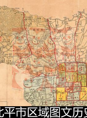 FNY清代1848年俄语版北京地区地理图文非高清分辨率72小图素材
