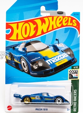 28号 MAZDA 787B 马自达 蓝色 美泰风火轮合金小跑车