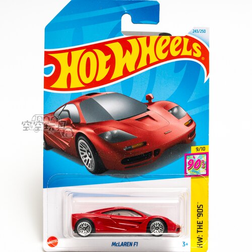 243号 McLAREN F1 迈凯伦 红色 风火轮合金小跑车