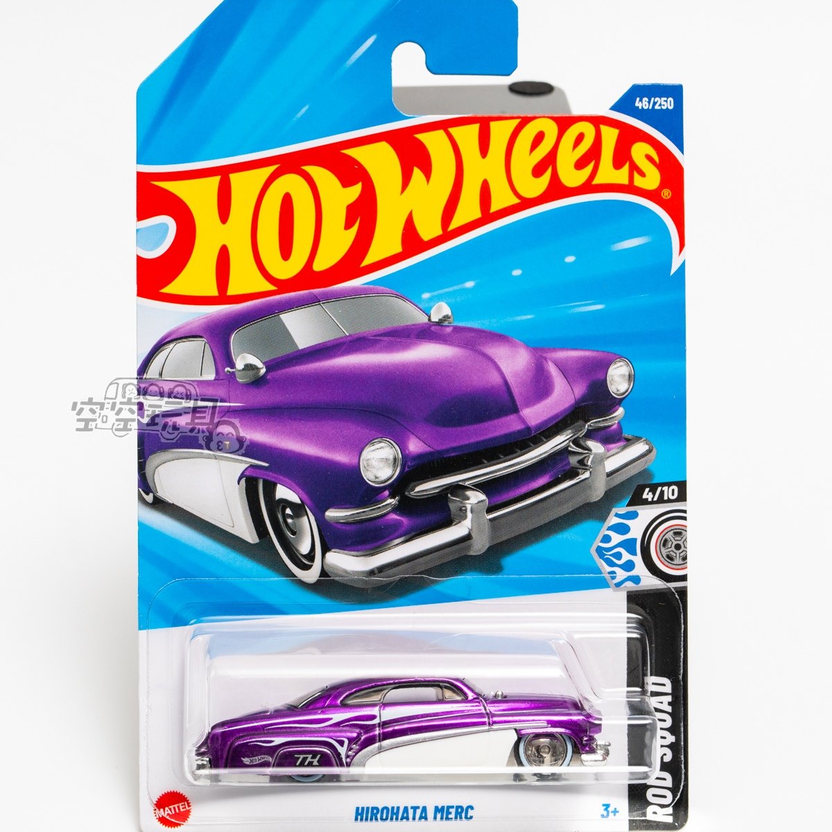 超宝46号 HIROHATA MERC 紫色 风火轮合金小跑车