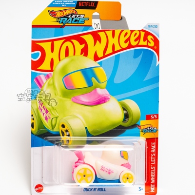 167号 DUCK N'ROLL 鸭子车 荧光色风火轮怪兽动物车系列