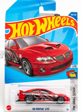 182号 '06 PONTIAC GTO 庞蒂克 红色 美泰风火轮合金小跑车