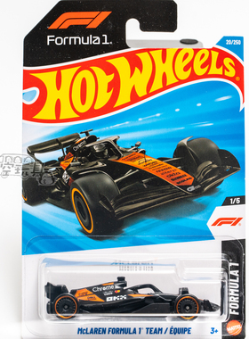20号 McLAREN FORMULA 1 TEAM 迈凯伦F1 黑橙色 风火轮合金小跑车