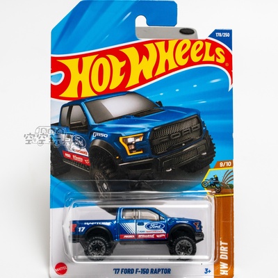 178号 '17 FORD F-150 RAPTOR 福特 蓝色 风火轮合金小跑车