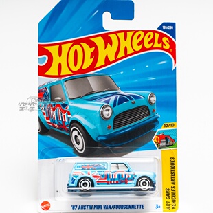 169号 '67 AUSTIN MINI VAN 奥斯汀 天蓝色 风火轮合金小跑车