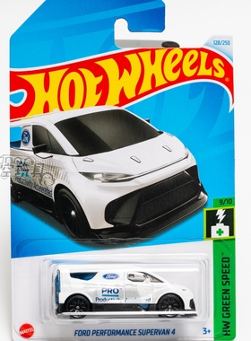 128号 FORD PERFORMANCE SUPERVAN 4 福特 白色 风火轮合金小跑车