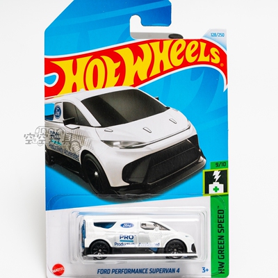 128号 FORD PERFORMANCE SUPERVAN 4 福特 白色 风火轮合金小跑车