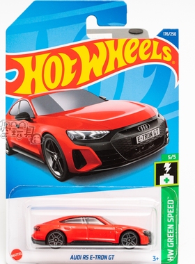176号 AUDI RS E-TRON GT 奥迪 红色 美泰风火轮合金小跑车