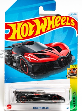 185号 BUGATTI BOLIDE 布加迪 红色 风火轮合金小跑车