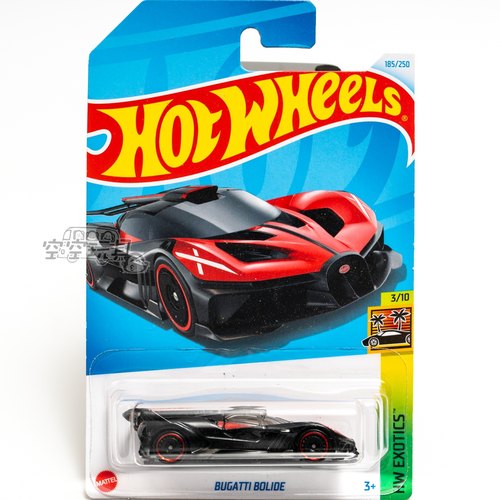 185号 BUGATTI BOLIDE 布加迪 红色 风火轮合金小跑车