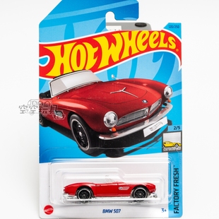 红色 120号 宝马 507 美泰风火轮合金小跑车 BMW