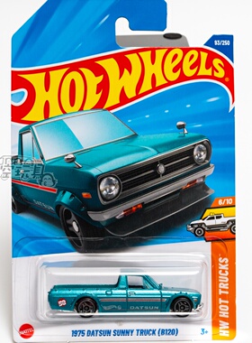 93号 1975 DATSUN SUNNY TRUCK(B120) 达特桑绿风火轮合金小跑车