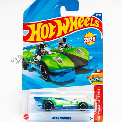 19号 SUPER TWIN MILL 白色 风火轮合金小跑车