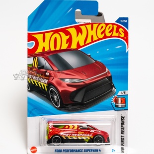 17号 福特PERFORMANCE SUPERVAN 4 普宝 红色 风火轮合金小跑车