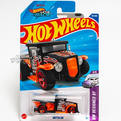 84号 GOTTA GO 马桶车 橙黑色 风火轮合金小跑车