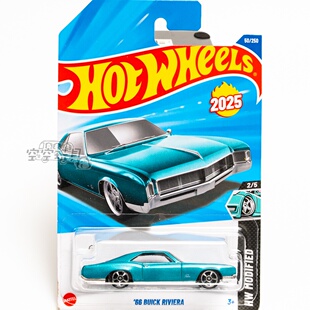 50号 '66 BUICK RIVIERA 湖水蓝色 风火轮合金小跑车
