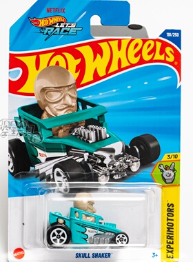 118号 SKULL SHAKER 翠绿色 风火轮合金小跑车