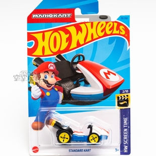 超级马里奥 KART 红蓝色风火轮合金小跑车 STANDRD 29号