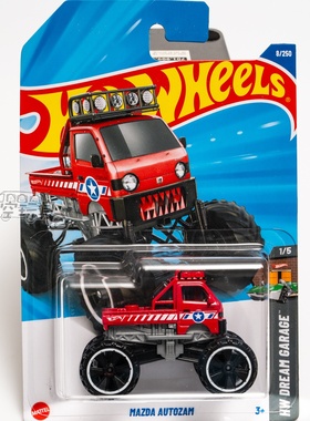 8号 MAZDA AUTOZAM 马自达 红色 风火轮合金小跑车
