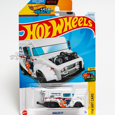 164号 MAILED IT 白色 风火轮合金小跑车