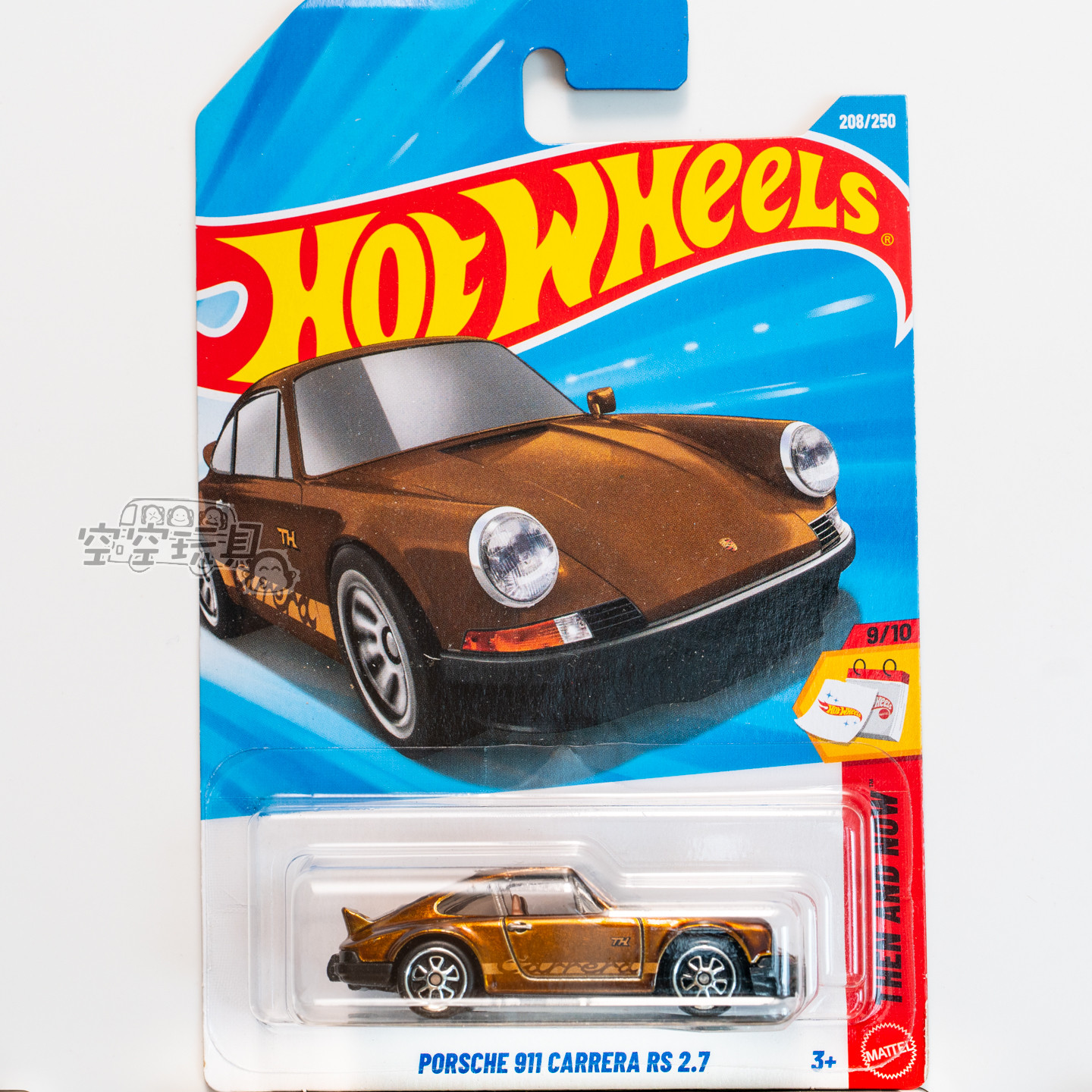超宝208号 PORSCHE 911 CARRERA RS 2.7 保时捷 棕色 风火轮跑车