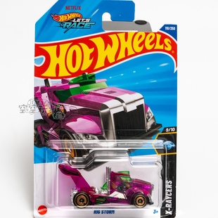 普宝 110号 RIG STORM 风火轮合金小跑车 紫色