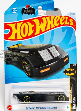 177号 BATMAN：THE ANIMATED SERIES 蝙蝠侠黑色风火轮合金小跑车