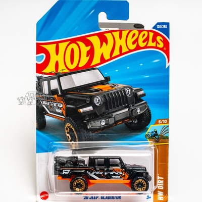 130号 '20 JEEP GLADIATOR 黑色 风火轮合金小跑车