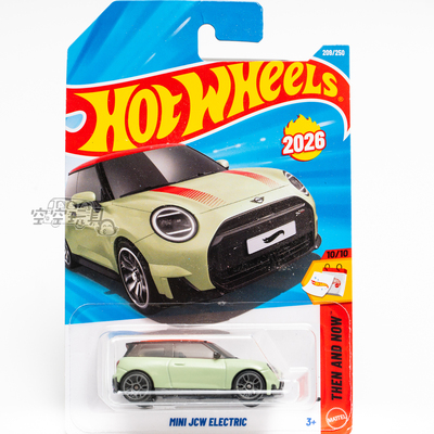 209号 MINI JCW ELETRIC 宝马迷你 绿色 风火轮合金小跑车