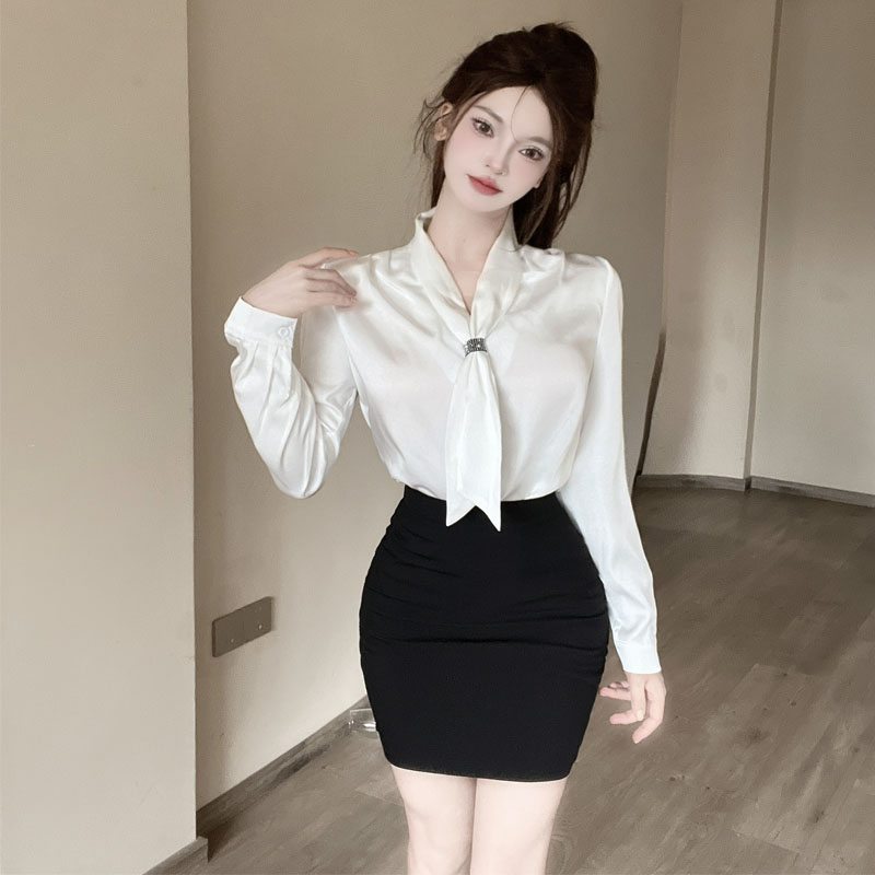 工作服职业套装女装高端秋装空姐制服前台接待衬衫工装服套装