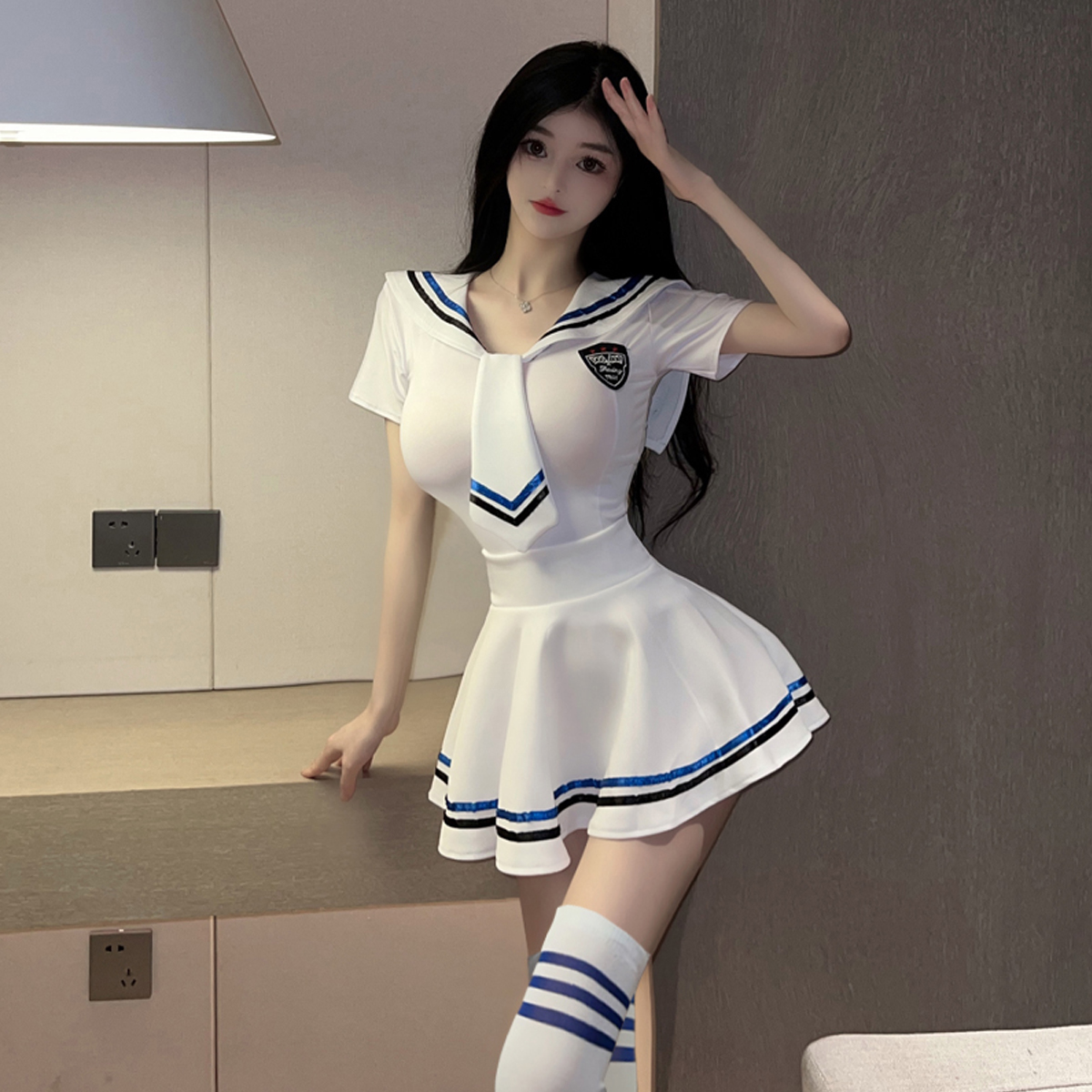 情趣睡衣情趣COS海军领水手服日系jk学院风制服套装清纯主播拉拉