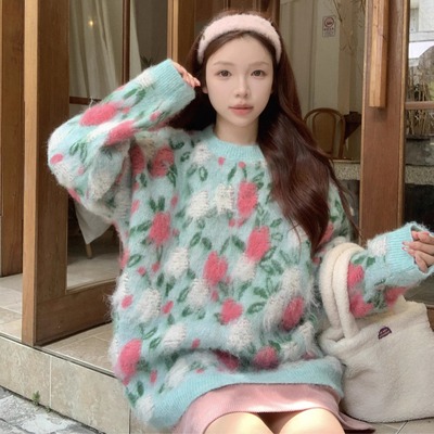 毛针织衫时尚2025年冬季新款