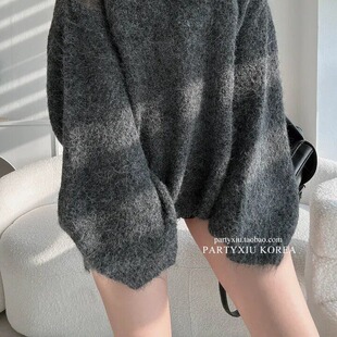 个性白色设计感长袖毛衣女今年秋冬季新款慵懒风打底内搭百搭上衣