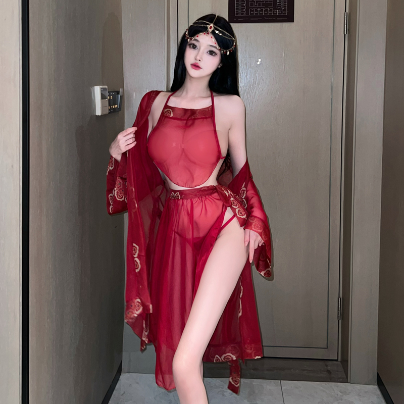 情趣睡衣情趣古典汉服宫廷风情趣内衣肚兜新娘装性感睡衣异域风情