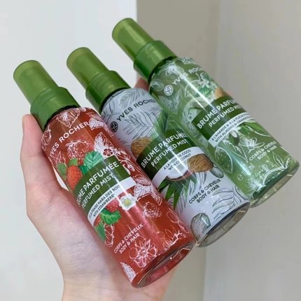 甜妹~俄罗斯Yves Rocher伊夫黎雪水果味淡香水香体香发喷雾100ml