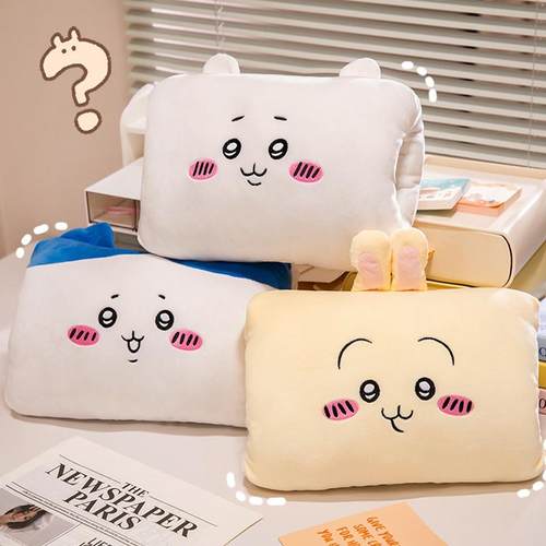 午睡趴枕暖手捂卡通吉伊卡哇抱枕